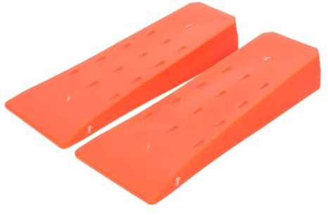 CANIGHT Lot De 2 Cales D'Abattage En Plastique, Petites Cales De Rechange Pour Abattage D'Arbres, Cales D'Abattage À Pointes, Outil De Cale Forestière