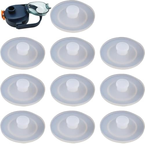 10 Pcs Silicone Sealing Water Bottle Lid Plug Non Spill Bottle Lid Plug Silicone Straw Hole Grommets Dust Proof Plugs Cap Protector