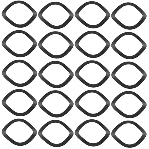 Generico Rondelle Ondulate in Acciaio da 300 Pezzi Diametro Interno 16 MM Spessore 03 MM Rondella Elastica Ondulata Nera per Bulloni e Cuscinetti Motore Guarnizione a Compressione per