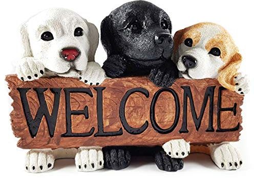 Wichtelstube-Kollektion Gartenhund Dekohund Hund für den Garten Gartenfigur Welpen