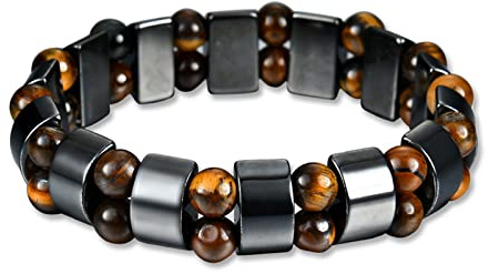 1Pc Donne Uomini Campo Magnetico Terapia Braccialetto, Salute Perdita Di Peso Ematite Bracciale, Regalo PeRFetto Per Amici E Famiglia
