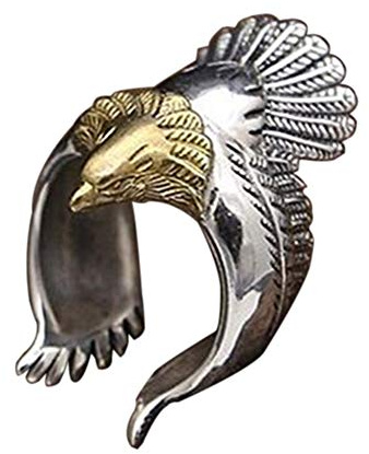 SEniutarm Verlobungsringe, Eheringe, einzigartiger fliegender Adler, Bikerring, cooler Punk, Herren, Tier, Vintage, offener Ring, Schmuck für Damen/Mädchen, Fingerringe, DIY-Schmuck, Geschenke