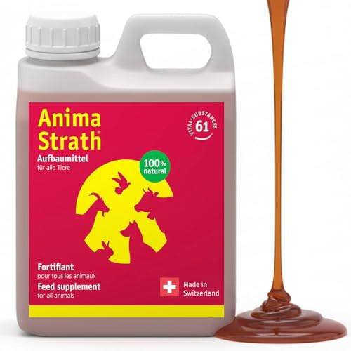Anima-Strath Liquid - Natural Food Supplement for Dogs & Cats | Immune System & Digestive Care with 61 Vital Nutrients, Vitamins, Minerals, Amino Acids & Prebiotic Qualities | BARF Diet