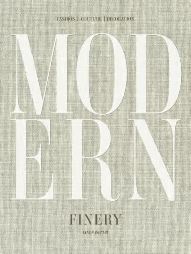 Modern Finery - Linen | Decorative Books for Interior Design and Coffee Table Display | Light Brown Beige Fabric: Hardcover for Home Staging, Decor ... | Natural Tones and Texture (l'Arte & Decor)
