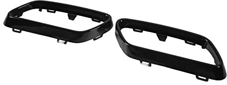 Keenso Auto Auspuff Endrohrblende, 1 Paar Auto Auspuffblende Blende Ersatz für C Klasse W206 (Glänzend schwarz)