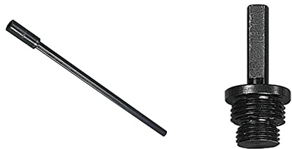 Starrett Holesaw Arbor Extension Bar - A5 12 in/300mm Steel Extension Drive Rod - Suitable for 11mm Shank & A19 Arbor for A1/A2/A10