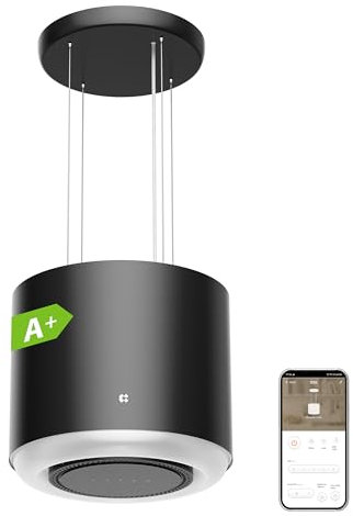 Ciarra CBCB4838 Campana Extractora de Esla 48cm 650m³/h 4 Velocidades Control por Wifi y Panel Táctil