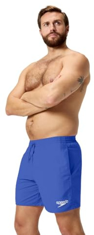 Speedo Men's 16 Watershort Swimming Trunks| Quick Dry | Comfortable Fit | Classic Style | Drawstring Waist, Cobalt Pop, M