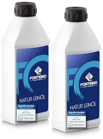Natur Leinöl Holzöl Pflegeöl Holzschutz Möbelöl harzfrei Holz ölen farblos 2x1L
