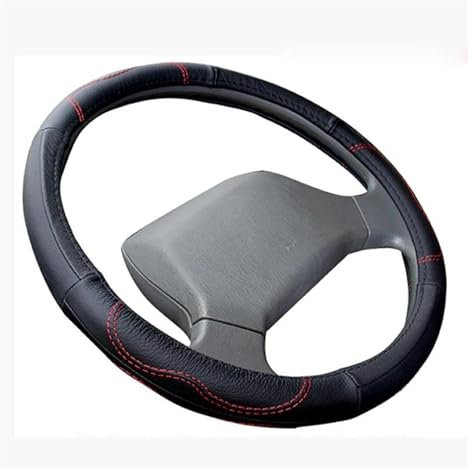 Auto Lenkrad Abdeckung Für Auto, für Bus, für LKW, 36 38 40 42 45 47 50 cm Durchmesser, Auto-Lenkradbezug, echtes Leder, Auto-Lenkradbezüge Lenkradhülle(50cm)