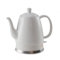 Bollitore elettrico in ceramica, 1,5 litri, coperchio rimovibile, bianco - Design moderno Sakura, collo di cigno.