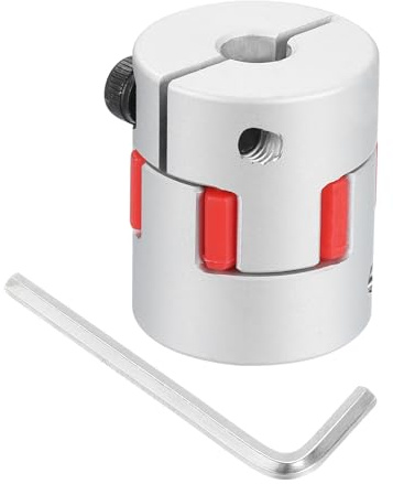 sourcing map D25 L30 8 mm a 8 mm flessibile prugna albero accoppiamento in alluminio connettore motore flessibile ragno accoppiatore per stampante 3D macchina CNC e servomotore passo-passo