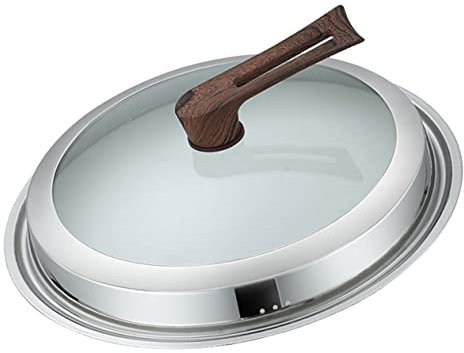 SHOWERORO Glasdeckel Für Pfannen Und Töpfe Universaldeckel Mit Belüftungsöffnung Sichtbarer Topfdeckel Für Kochgeschirr Ersatztopfdeckel Mit Griff Für Tägliche Küche