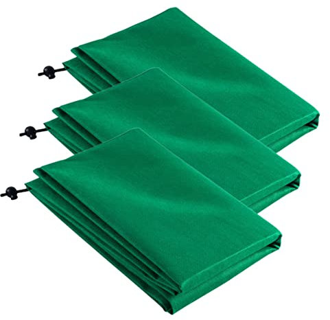 CIMAXIC 3 Stück Frostschutz Abdeckungen Für Pflanzen Winterpflanzen Schutzbeutel Aus Atmungsaktivem Vliesstoff 80x120cm Mit Kordelzug Schützt Vor Frost Schnee Und Schädlingen Für