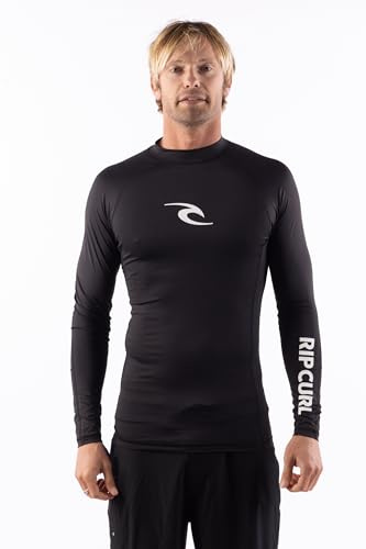 Rip Curl Herren Langarm-Rashguard - UPF 50+ Sonnenschutz, Enganliegendes Surfshirt