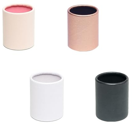 Healeved 4 Stück Kleiner Runde Papier Blumenkästen Zylindrische Geschenkboxen mit Deckel Kreative Floristenverpackung für Valentinstag Muttertag Vielseitige Tischdekoration