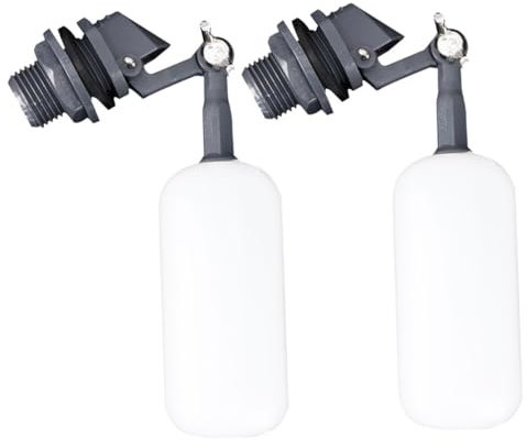Uonlytech 2pcs Float Valve Automatic Water Level Control for Humidifier Aquarium Water Tank Plastic Ball Valve