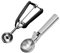 SHYSBV Cuchara de helado de acero inoxidable con disparador y mango cómodo para bolas de helado para helados, bolas de melón, cucharas de helado, cucharas de porciones, masa de galletas, albóndigas y