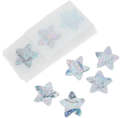 TOBBOMEY 100piezas Parches Estrella Brillante Transpirables Para Uso Diario y Viajes Curitas De Diseño Atractivo Para Parte Del Cuerpo