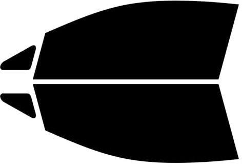 TINTCOM Pre-Cut Window Tint Film for Ford Fiesta 3-door Hatchback 2008-2012 - (05% Limo Black) - Front Side Windows - UV & Heat Protection, DIY Easy Install, Custom Fit