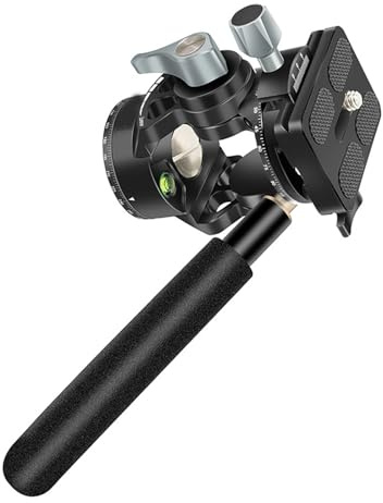 Treppiede in alluminio Fluido Testa 90º Inclinazione E 720º Rotante Leggero Per Monopiedi Sliders Luce Stand Tilt Pan Head