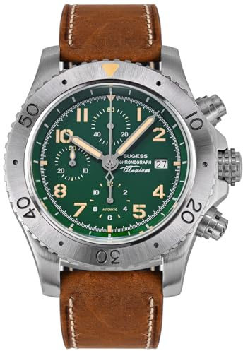 S464.G Chronograph, Chronograph, Titan, Saphirglas, automatisch, mechanisch, Fliegerpilot, sportliche Herrenuhr