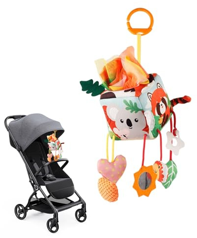 Giocattolo Baby Per Passeggino | Peluche Sonaglio Sensoriale Amichetto Squeaky - Mobile Per Sviluppo Precoce Con Clip,Per Baby Shower Bambini Età 0-12 Viaggio Auto Lettino Culla
