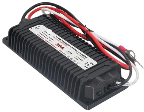 Cargador de batería de litio Lifepo4 impermeable DC 10-36V 12V 24V DC 14.6V 29.2V 43.8V para autocaravanas y barcos (14.6V 30A, sin ACC wire)