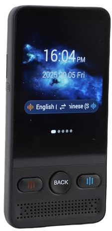 Jectse Dispositivo Traduttore Linguistico, T13 160 Lingue Traduttore Linguistico Istantaneo Bidirezionale Traduttore Vocale Smart WiFi Portatile Il Traduttore Supporta la Traduzione di