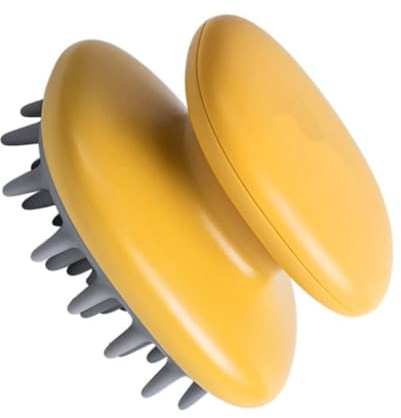 PAMINGONO Handlicher Silikon Massagekamm mit Noppen Tiefenreinigend und Kopfhautaktivierend Tragbar für Shampoo und Haarstyling Fördert Gesunde Haarwurzeln für Zuhause und Unterwegs