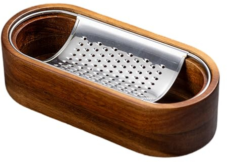 Stainless Steel Cheese Grater Potato Shredders with Removable Wood Box Portable Chocolate and Vegetables Shredding Tool Carrot Shredding Tool