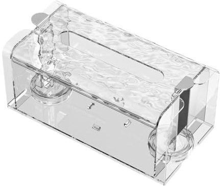 Zanthicia Boîte de rangement robuste pour papier toilette, distributeur de mouchoirs en papier, organisateur salle bain antidérapant pour plus sécurité et style.