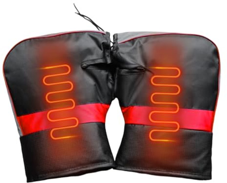 Rihqey Guanti da manubrio per bicicletta, caldi guanti da manubrio per scooter, per moto, motoslitta, tricicli, bici, adulti, donne, uomini, motociclisti, istruttori invernali