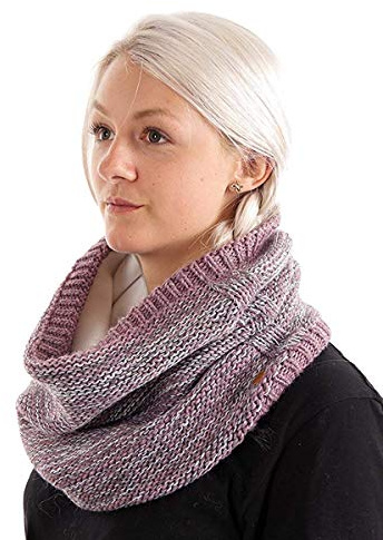 CMP Loop Rundschal Strickschal Wolle rosa Fleece wärmend isolierend Gr.one-size 5544067 (one - size)