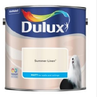 Dulux Matt 2.5L Summer Linen Emulsion Paint