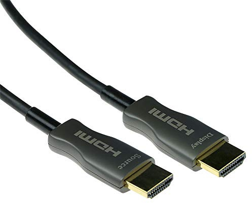 ACT Glasfaser HDMI Kabel 20m, 4K@60Hz, HDMI Kabel 2.0 High Speed mit Ethernet 18 Gbps, unterstützt ARC, HDR, HDCP 2.2, für Langstreckenübertragung, Active Optical Cable- AK3932