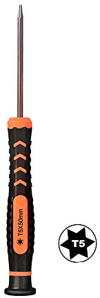 TECKMAN T5 Torx-Schraubendreher, 6-Zacken-Präzisions-Schraubendreher für Laptop und MacBook Air Akku-Demontage und Festplatten-