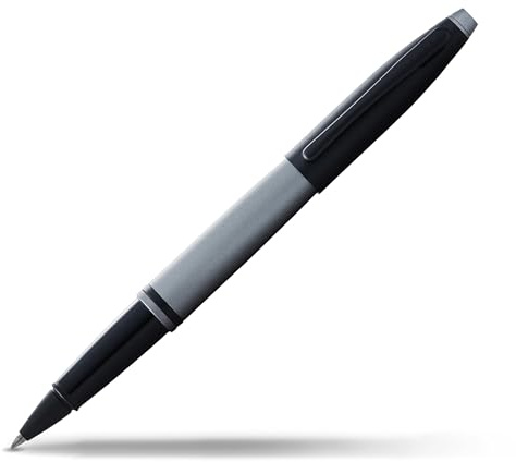 Cross Calais Rollerball (Matt schwarze Kappe, Schreibfarbe: schwarz, inkl. Geschenkbox) Mattgrau