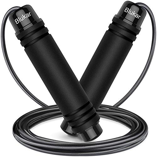 Blukar Skipping Rope, Speed Jump Rope Tangle-free Adjustable Cord