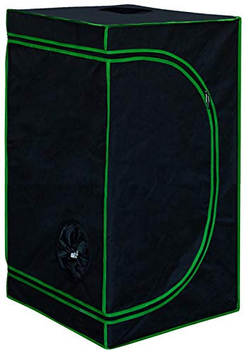 Kingpower Grow Zelt für Pflanzen Zuchtzelt Gewächshaus Box Zuchtschrank Garten Anzucht Gemüse Kräuter Grow Schrank Indoor Blumen klein Tomaten Hydro Green, Größe:60 x 60 x 120 cm (03)
