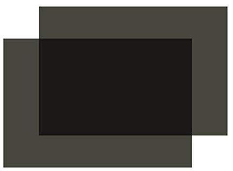 Lot de 2 Feuilles de Film polarisé adhésif linéaire pour écran, Physique éducative, 20 x 15 cm