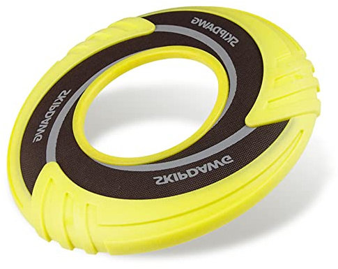 PETGEEK SKIPDAWG Flyer Dog Toys, Dog Flying Disc Interactive Dog Toys - Floats in Water & Safe on Teeth, Beach Toys for Outdoor Play and Exercise