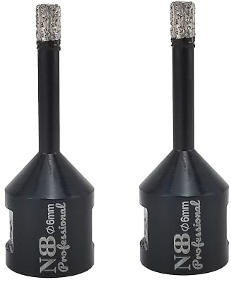 NBB Punta a tazza diamantata con M14, per foratura professionale a secco o ad umido su porcellana dura, ceramica, piastrelle, granito, marmo, veloce, durevole, per smerigliatrice angolare (2, 6mm)