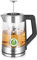 Emerio WK-122730, tetera de vidrio con selección de temperatura [50|70|80|90|100°C], hervidor eléctrico, colador manual de acero inoxidable extraíble, vidrio de borosilicato, sin BPA, volumen de 1,7