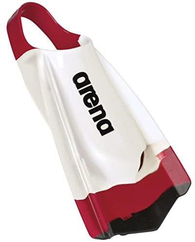 Arena Powerfin PRO Schwimmflossen, rot-schwarz-weiß, 4.5-5