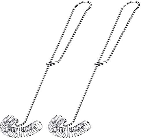 Jojomino Lot de 2 fouets à œufs en acier inoxydable - Fouet plat à ressort - Mousseur à œufs et à lait