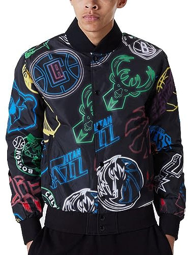 New Era College Bomber Veste - NBA All Over Print
