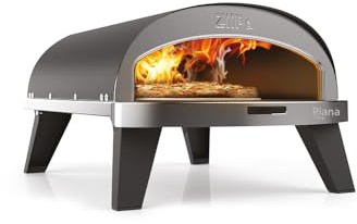 ZiiPa • Four à Pizza Piana à Gaz • Coloris Ardoise • Compact & Innovant • Chauffe en 30 Min • Cuisson Express 90 sec • Pierre Cordiérite Ø31,5 cm