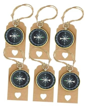 Abaodam 30 Sätze Dekorative Etiketten Reise-tags Hochzeitsandenken Für Die Gäste Kompass Hochzeitsgeschenke Antiker Marinekompass Partyzubehör Reisegeschenke Steampunk Antiquität Reisen