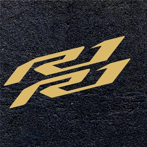 GQUIKGW Motorradaufkleber Für Yamaha YZF-R1 R1 Motorrad Reflektierende Tank Pad Dekoration Zubehör Aufkleber Aufkleber(Matte Gold)